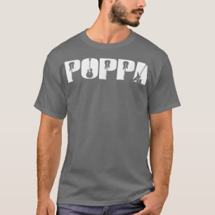 Gitarrist Poppa Funny Music Gitarre Lover Vathers  T-Shirt