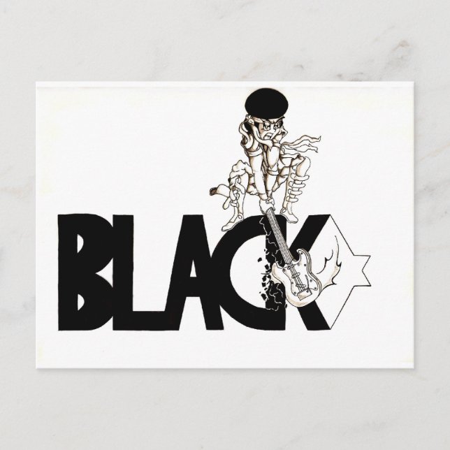 Gitarrist Postkarte (Vorderseite)