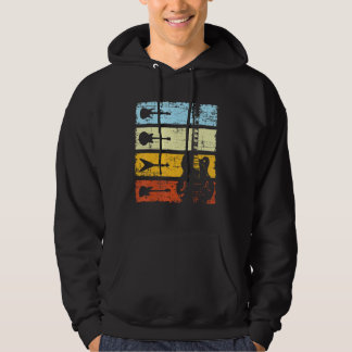 Gitarrist Retro Vintag Guitar Hoodie