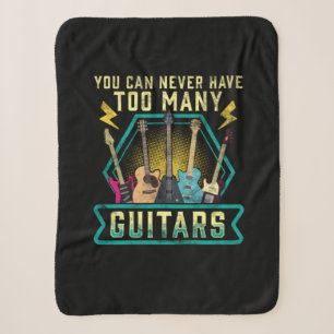 Gitarrist Sie können nie zu viele Gitarren Xmas ha Sherpadecke