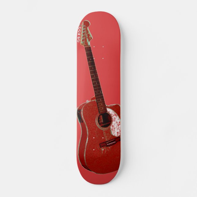 Gitarrist Skateboard (Vorderseite)