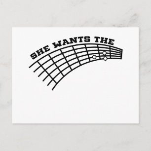 Gitarrist Spaß Postkarte
