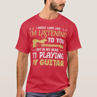 Gitarrist spielt Gitarrist Gitarrist Gitarre Gitar T-Shirt