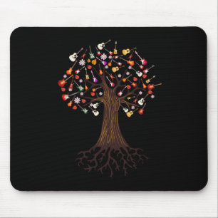 Gitarrist Tree Guitar Birthday Mousepad