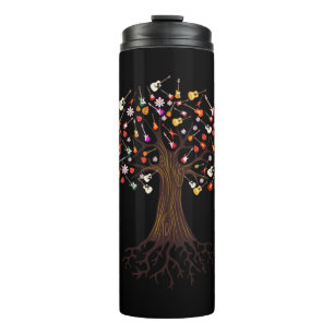 Gitarrist Tree Guitar Birthday Thermosbecher