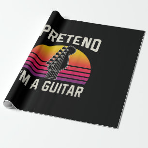 Gitarrist Tun Sie So Als Ob Ich Ein Gitarrengeburt Geschenkpapier