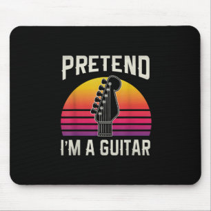 Gitarrist tun so, als wäre ich ein Gitarren-Geburt Mousepad