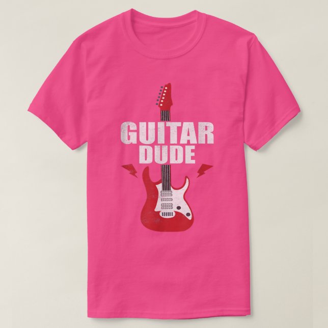 Gitarrist Typ Musician Player T-Shirt (Design vorne)