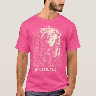 Gitarrist und Gitarre die Liebhaber Tarot Card T-Shirt