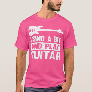 Gitarrist und Gitarrist Ich singt ein bisschen und T-Shirt