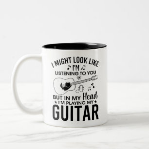 Gitarrist und Gitarrist Zweifarbige Tasse