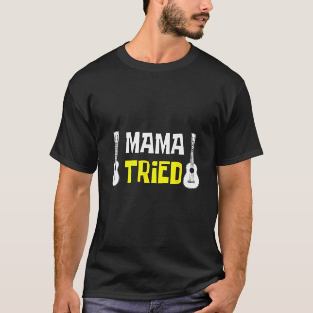 Gitarrist und Mama T-Shirt (Vorderseite)