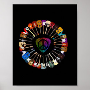 Gitarrist Variety Geburtstag Poster