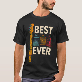 Gitarrist Vater Bester Dad Ever D A D Akkord T-Shirt