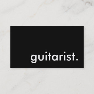 Gitarrist. Visitenkarte