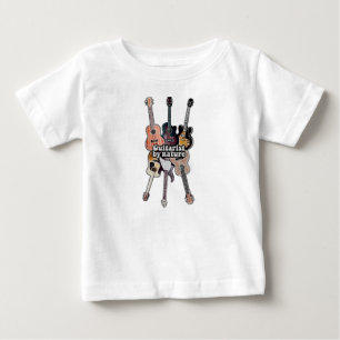 Gitarrist von Natur aus positives Zitat für Gitarr Baby T-shirt