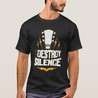 Gitarrist zerstöre Stille Gitarre T-Shirt