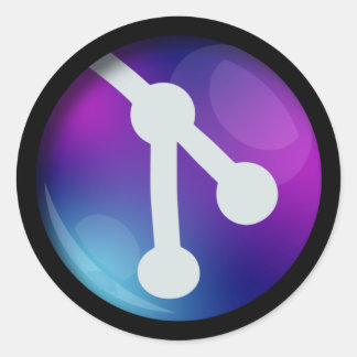 GitLens-Aufkleber Runder Aufkleber