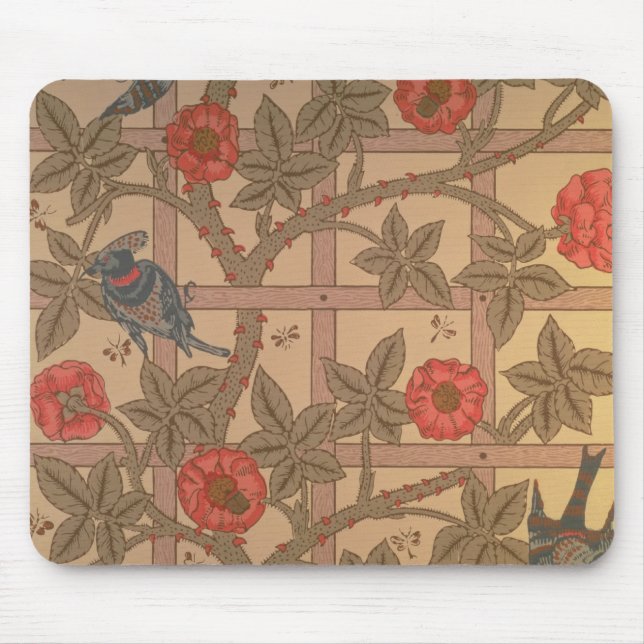 "Gitter" Tapetenentwurf, 1864 Mousepad (Vorne)
