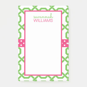 Gitter und Grosgrain Personalisiert Post-it-Notepa Post-it Klebezettel