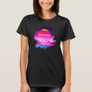 Gittergebirge Sonnenuntergang über dem Canyon Synt T-Shirt