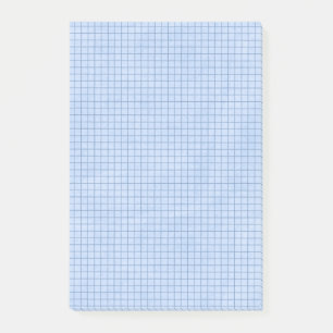 Gitterlinien auf Blau Post-it Klebezettel
