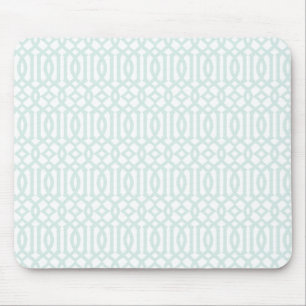 Gittermuster mousepad - hellblau