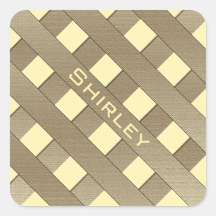 Gitterzaun von Shirley Taylor Quadratischer Aufkleber