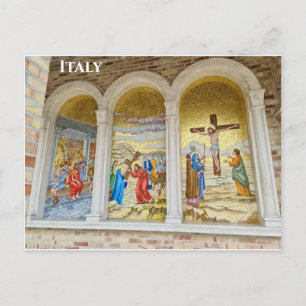 Giulianova Italien Italienisches Mosaik Reise Foto Postkarte