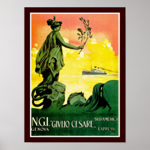 Giulio Cesare ~ Seifenlösung Amerika ausdrücklich Poster