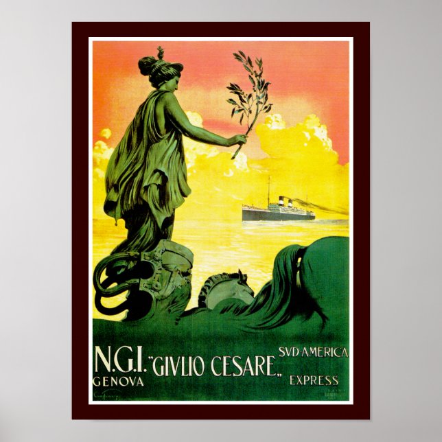Giulio Cesare ~ Süd Amerika Express Poster (Vorne)
