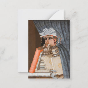 Giuseppe Arcimboldo - Der Bibliothekar Mitteilungskarte