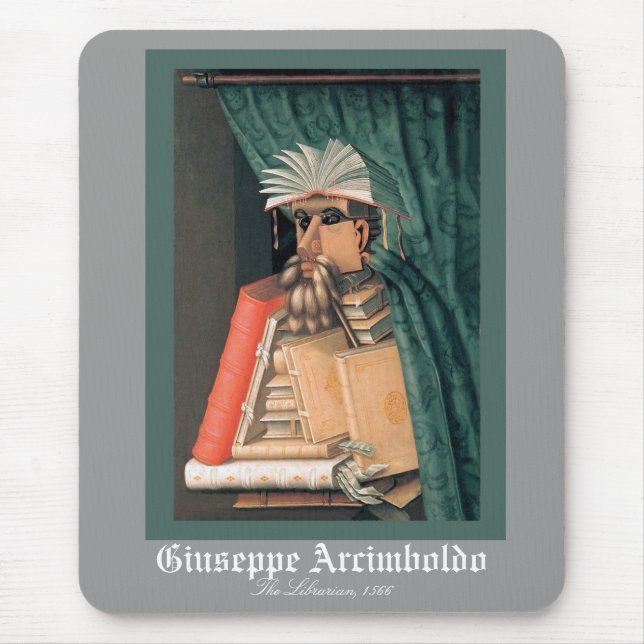 Giuseppe Arcimboldo - der Bibliothekar Mousepad (Vorne)