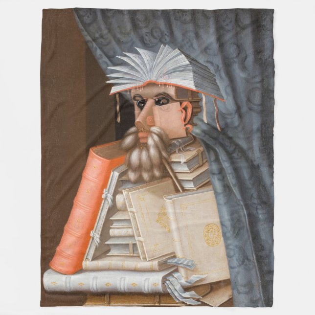 Giuseppe Arcimboldo - Die Bibliothekare Fleecedecke (Vorderseite)