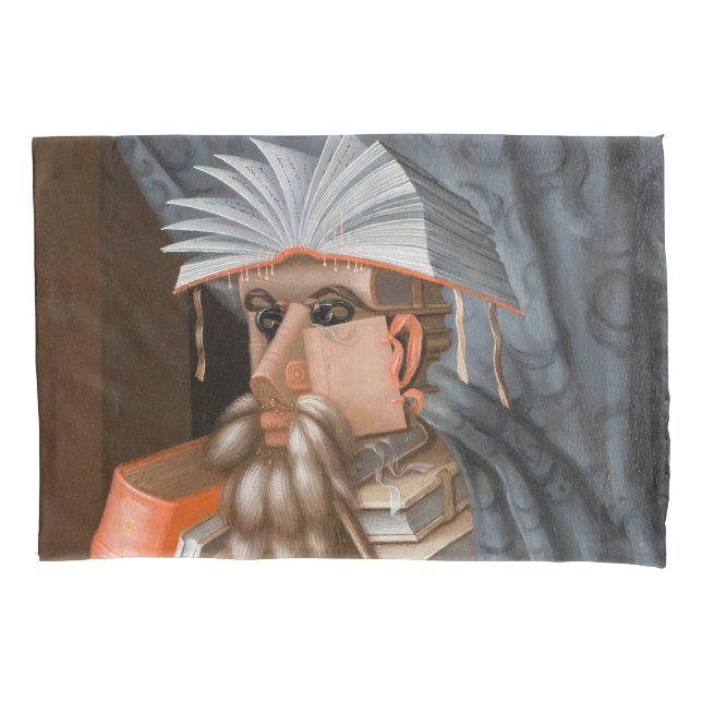 Giuseppe Arcimboldo - Die Bibliothekare Kissenbezug (Vorderseite)