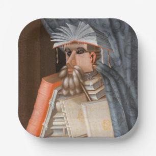 Giuseppe Arcimboldo - Die Bibliothekare Pappteller