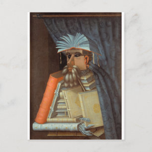 Giuseppe Arcimboldo - Die Bibliothekare Postkarte