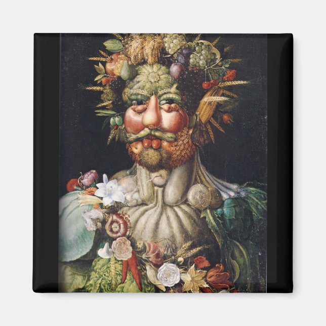 Giuseppe Arcimboldo Gemüsemann (Vertumnus) Magnet (Vorne)
