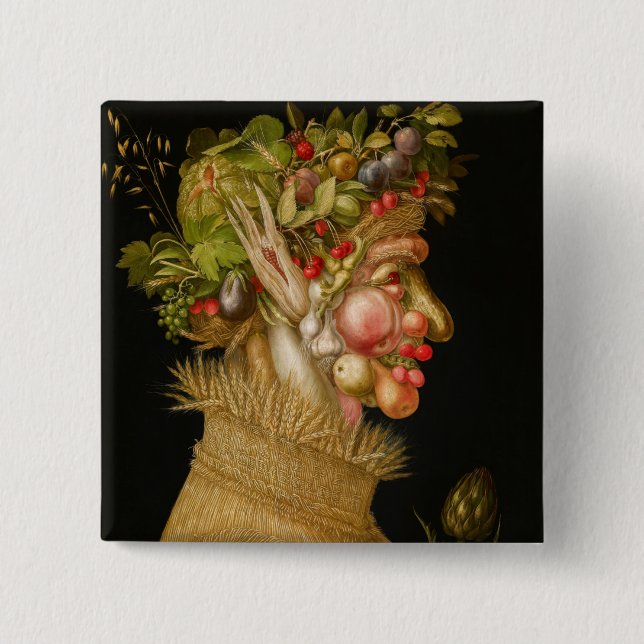 Giuseppe Arcimboldo - Sommer Button (Vorderseite)