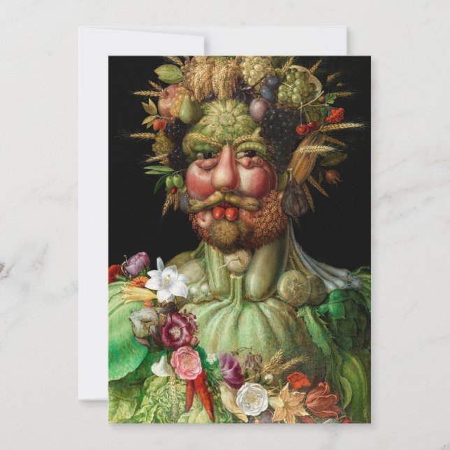 Giuseppe Arcimboldo - Vertumnus Einladung (Vorderseite)