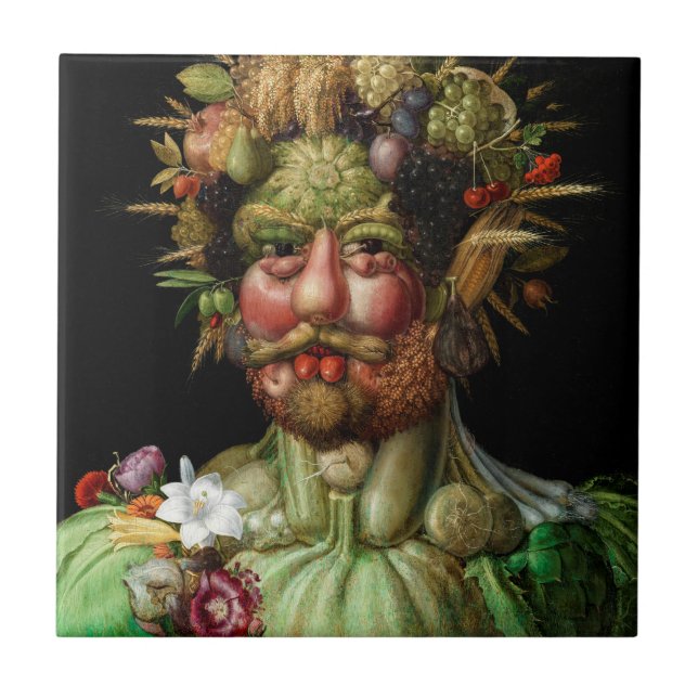 Giuseppe Arcimboldo - Vertumnus Fliese (Vorderseite)