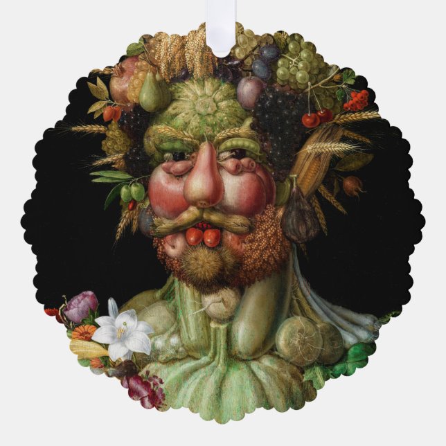 Giuseppe Arcimboldo - Vertumnus Ornament Karte (Vorderseite)