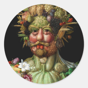 Giuseppe Arcimboldo - Vertumnus Runder Aufkleber