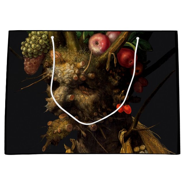 Giuseppe Arcimboldo - Vier Jahreszeiten in einem K Große Geschenktüte (Vorderseite)