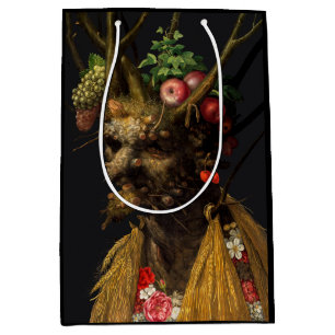 Giuseppe Arcimboldo - Vier Jahreszeiten in einem K Mittlere Geschenktüte