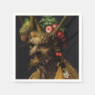 Giuseppe Arcimboldo - Vier Jahreszeiten in einem K Serviette