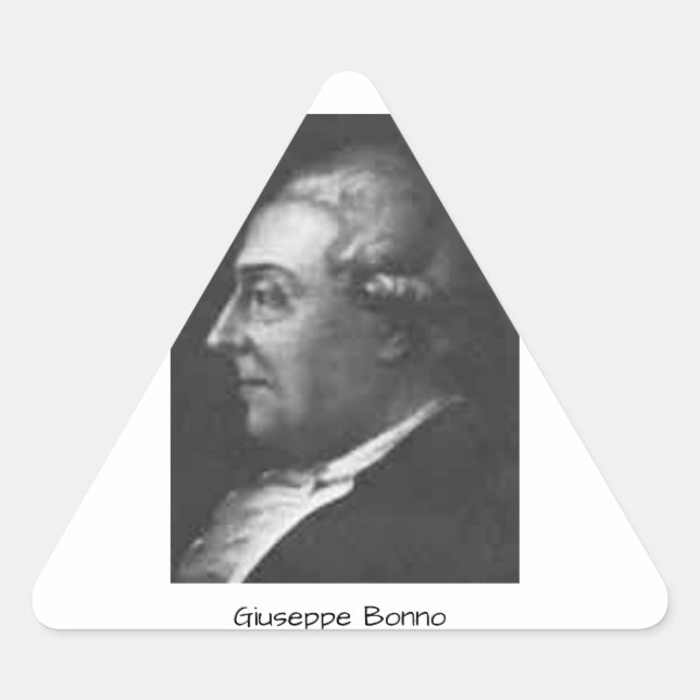 Giuseppe Bonno Dreieckiger Aufkleber (Vorderseite)