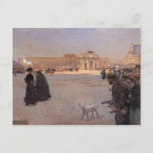 Giuseppe Nittis - Die Ruinen der Tuilerien Postkarte