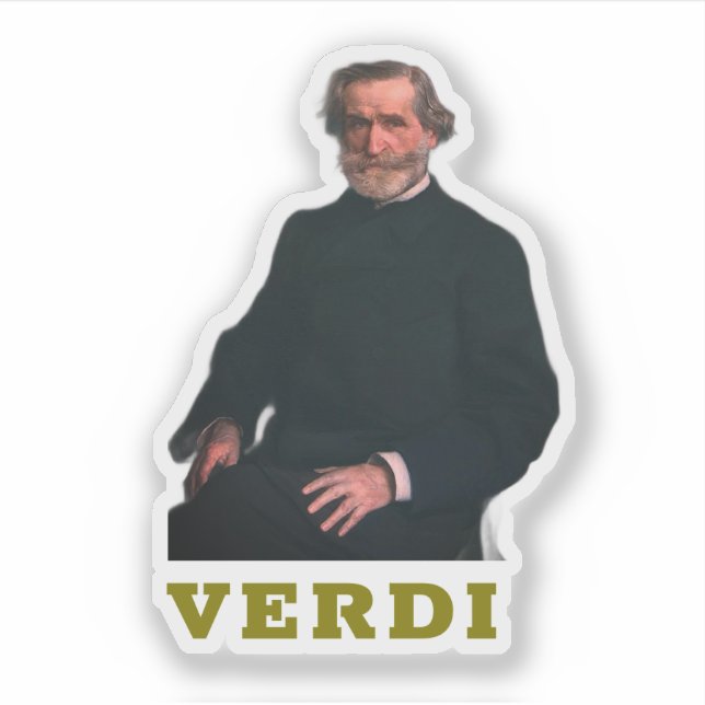 Giuseppe Verdi Aufkleber (Vorderseite)