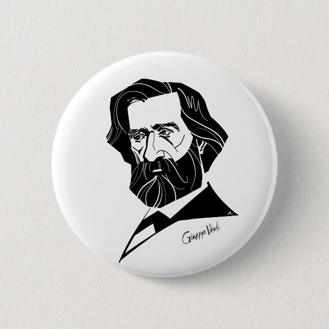 Giuseppe Verdi Button (Vorderseite)